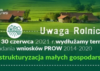 Restrukturyzacja małych gospodarstw – wydłużony nabór